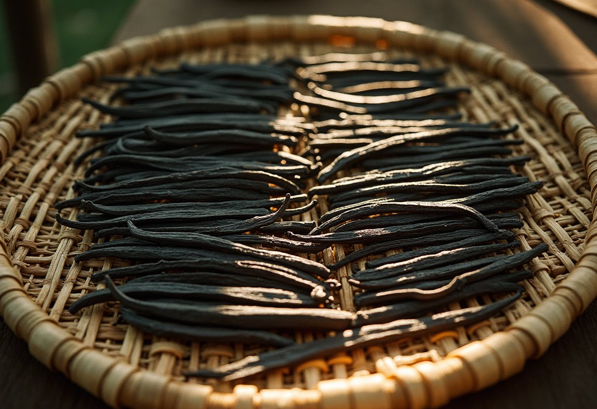 Curing Indonesian vanilla