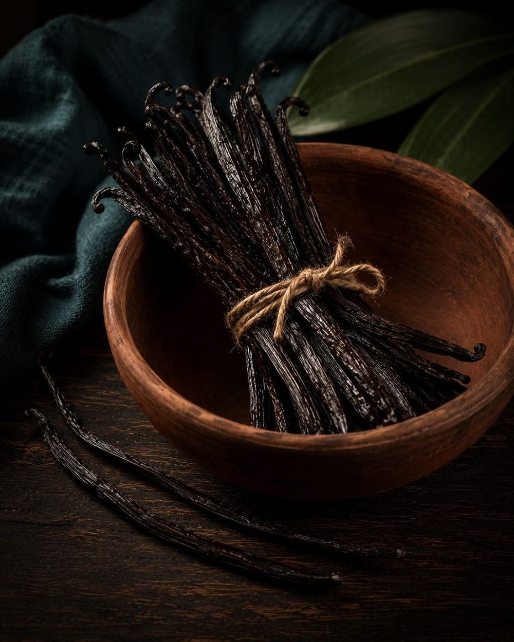 Premium slow-cured Indonesian Planifolia vanilla beans.
